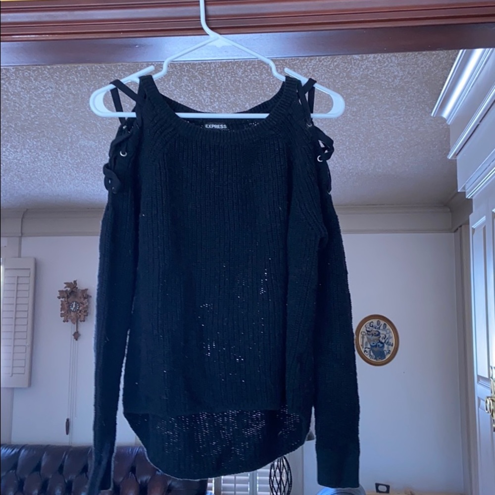 Black long sleeve sweater